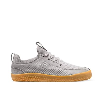 Vivobarefoot Primus Knit II - Juniorit Koulukengät Harmaat - ZYU861739